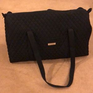 Vera Bradley Black Quilted Duffel Bag